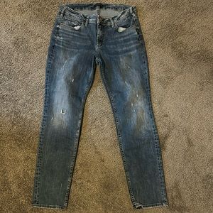 Silver Boyfriend Jeans